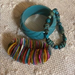 🌈 Fun Set of 3 Vintage Bangles